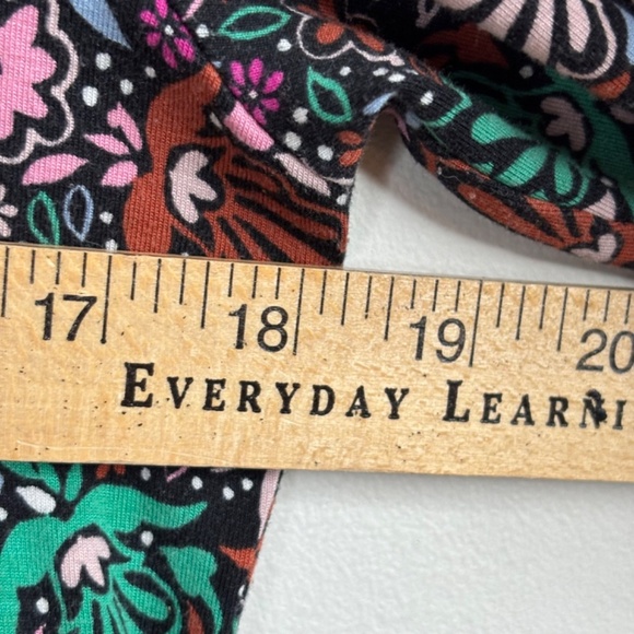 Boden Abigail Dress 8 Long Sleeve Leaf Print Stretch Jersey Pockets Thanksgiving - Picture 12 of 14